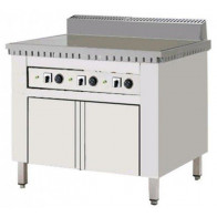 Cuocipiada Elettrico PL Modello CPE6 Su vano con ante piana in acciaio inox Su vano inox a giorno con ante Capacità 6 piadine Piana in acciaio inox 