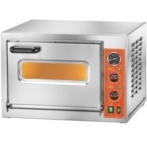 FORNO ELETTRICO PER PIZZA Modello MICROV22C Pannello comandi MANUALE 1 camera per la cottura Altezza Camera di cottura 22 cm, luce e pirometro