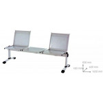 Panca in acciaio 2 posti MDL Struttura portante in acciaio elettrosaldato verniciato grigio Modello 703051