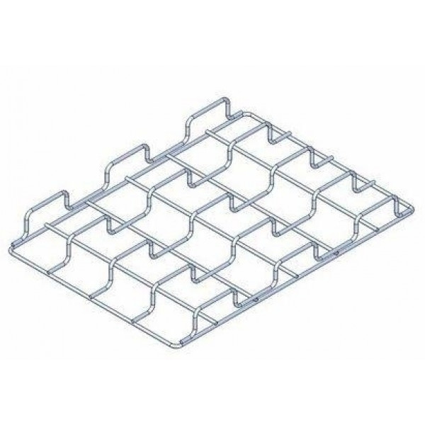 Griglia in acciaio AISI 304 a 5 canali Modello KG5CPX Dimensioni mm. 600 x 400