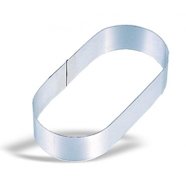 Ovale in acciaio inox Dimensioni ø cm. 25x4,5h Modello 642-025