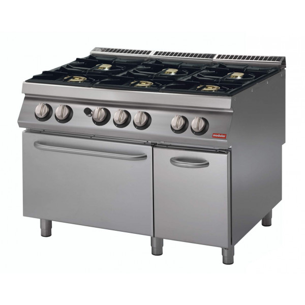Cucina a gas MDLR 6 fuochi Forno a gas Modello PK90120CFGB