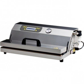 Macchina Sottovuoto BV, barra saldante da 2x430 mm,  semi automatica/automatica  Livelli di saldatura 11 Pompa per il vuoto: 26 l/min Modello MIDI