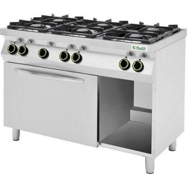 Cucina a gas Metano Modello CC76GFEV 6 fuochi con forno elettrico GN1/1