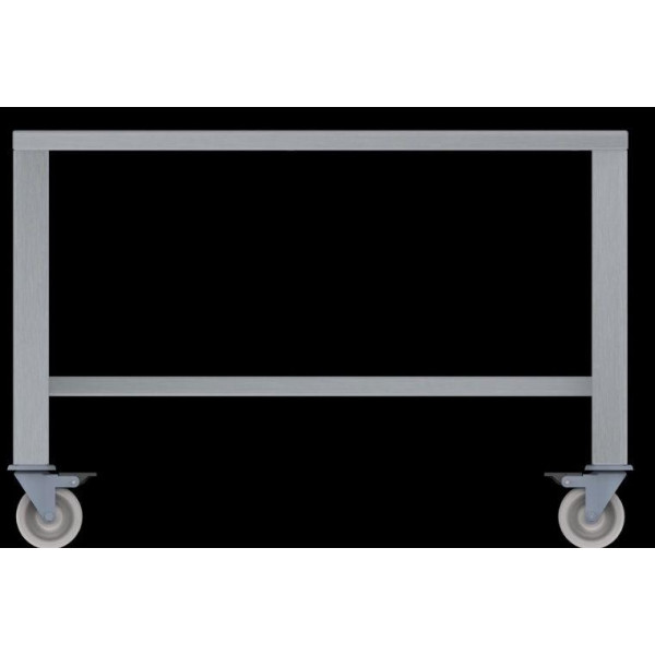 Tavolo con ruote in aisi 430 Modello ETR1111 LxPxH 930x790x633 mm Per EKF 1111 ed EKF 1064 (in tutte le versioni)