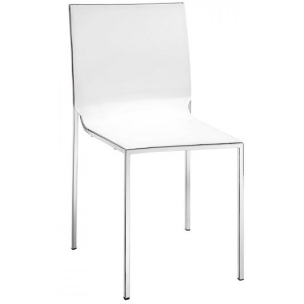 Sedia da interno impilabile TESR Struttura in acciaio cromato Scocca in polipropilene Modello 074-CT123