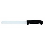 Coltello per pane Lama in acciaio inossidabile temperato AISI 420 Manico in gomma antiscivolo Lavabile in lavastoviglie Lama Cm 22 Modello CL1225