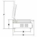 Piastra in vetroceramica Modello PD VC Piano di cotturaRigato-Rigato Potenza watt 3200