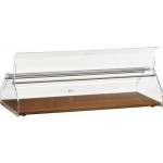 Espositore/Vetrina neutra da banco porta Brioches Modello VL4749 Ante apribili su 2 lati