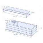 Espositore vetrina refrigerata da tavolo TCN Capacità vaschette GN vari formati Potenza kW 0,13 Modello MICRO