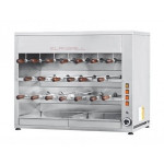 Girarrosto Elettrico ENG 3 piani Motoriduttori indipendenti per ogni spada Spade N. 20 in acciaio inox, cm 50 Dimensioni: Cm L 1100 x 570 x 900 h. Modello ChurrascoCM20E