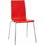 Sedia da interno impilabile TESR Struttura in metallo cromato Scocca in polipropilene Modello 922-CT20