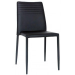 Sedia impilabile da interno TESR Struttura in metallo Rivestimento in ecopelle Modello 949-F400