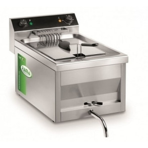 Friggitrice Elettrica Da banco Modello MFR12R con rubinetto Potenza 9000 Watt