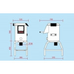 Pelapatate con cavalletto Modello PPF5 capacità carico 5KG Produzione oraria kg/h 60