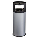 Posacenere gettacarte Antifuoco MDL in metallo verniciato con polveri epossidiche colore grigio Con Sabbia Modello 775092