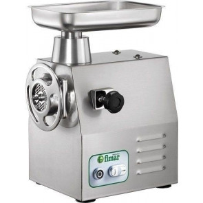 Tritacarne Modello 22RS Gruppo macinazione in acciaio inox estraibile Produzione oraria 300kg/H