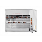 Girarrosto a Gas ENG Modello ChurrascoCM9G 2 piani Motoriduttori indipendenti per ogni spada Spade N. 9 in acciaio inox, cm 50