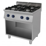 Cucina 4 fuochi a gas Csa con fiamma pilota, su vano a giorno Modello 7C4FP