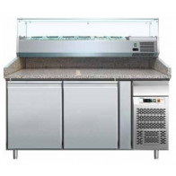 Tavolo refrigerato/Banco Pizza ventilato Modello PZ2600TN33 Due porte