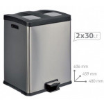 Pattumiera MDL a pedale raccolta differenziata Modello 106505