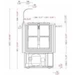 Banco pozzetto per gelato con riserva ETM Modello POZFAST_6_L1100 N. 6 pozzetti Ventilato