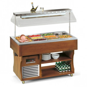 Isola Buffett espositore caldo bagnomaria Modello ISOLA 6 M BM Potenza W 4400