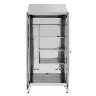 Armadio Portascope per tiracqua in acciaio inox 430 IXP n.2 ante a battente profondità anta cm 40 Modello 69606430