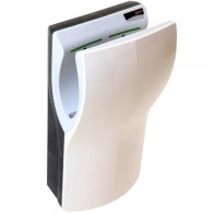 Asciugamani elettrico MDC Bianco di nuova generazione superveloce e superpotente a lama d'aria in ABS, privo di resistenza per risparmio energetico e con dispositivo raccolta gocce d'acqua e filtro Hepa Modello M14A