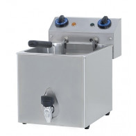 Friggitrice Elettrica da banco CSA 1 vasca con rubinetto di scarico Modello SKU7