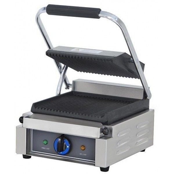 Piastra in ghisa elettrica Scaldapanini singola CSA Modello SL-BS Piano di cottura Liscio Coperchio Liscio