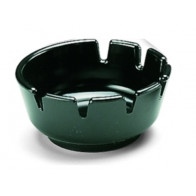 Posacenere rotondo in melamina ø mm. 100 Colore nero Resistente alla macchie e al calore Modello POS5