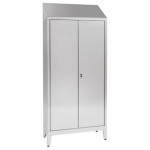 Armadio Portascope in acciaio inox 430 IXP n.2 ante a battente profondità anta cm 40 Modello 69602430