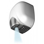 Asciugamani elettrico in alluminio satinato a Fotocellula MDL alte prestazioni cono senza resistenza Potenza 1100W Modello 704362