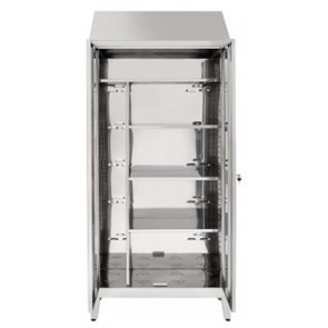 Armadio Portascope in acciaio inox 430 IXP n.2 ante a battente profondità anta cm 50 Modello S5069602430
