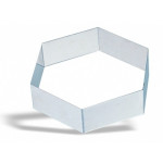 Esagono in acciaio inox Altezza 4,5 cm Modello 636-0