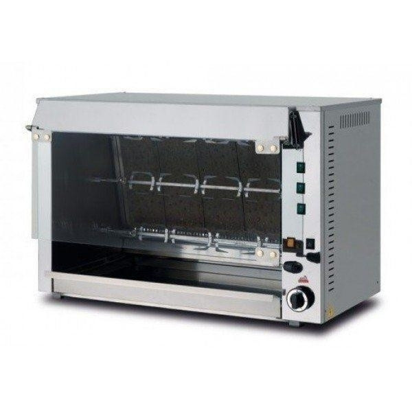 Girarrosto verticale a Gas PL Modello P.V10 Spiedi 2 Capacità 10 Polli