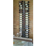Espositore per bottiglie di vino classiche design verticale Capacità bottiglie 38 colore trasparente Modello Plex200