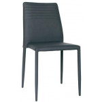 Sedia impilabile da interno TESR Struttura in metallo Rivestimento in ecopelle Modello 949-F400