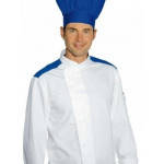 Giacca cuoco Malaga Extra Light IC 65% poliestere e 35% cotone Disponibile in diverse taglie Modello 059906