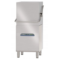 Lavastoviglie lavapiatti cappotta a sollevamento elettronica Compack in acciaio inox Diam.max piatto cm 41,5 Cesto quadrato 50X50 Modello X110E