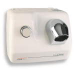 Asciugacapelli murale a pulsante MDC in acciaio bianco porcellanato, antivandalo e antifurto, senza tubo, adatti a spogliatoi e comunità Modello SC0088H