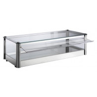 Vetrina espositore da banco Calda TP Modello KB81R in lamiera di acciaio inox Potenza 800 W