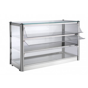 Vetrina espositore da banco neutra TP in lamiera di acciaio inox Modello KB83N