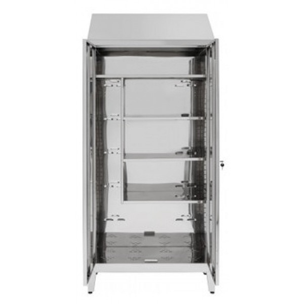 Armadio Portascope per tiracqua in acciaio inox 430 IXP n.2 ante a battente profondità anta cm 40 Modello 69606430