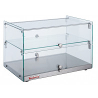 Vetrina neutra da banco Modello RTZ50 Piano doppio in vetro