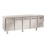 Tavolo Refrigerato in acciaio inox Modello SF4100 Refrigerazione ventilata 4 Porte autochiudenti