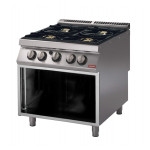 Cucina a gas MDLR 4 fuochi Vano aperto Modello PK9080PCGB