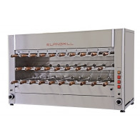 Girarrosto Elettrico ENG Modello ChurrascoCM29E 3 piani Motoriduttori indipendenti per ogni spada Spade N. 29 in acciaio inox