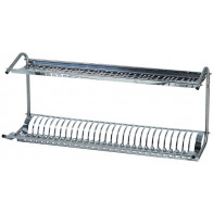 Scolapiatti/Bicchieri a muro Modello SPB1398 Realizzati in acciaio inox lucido 18/8